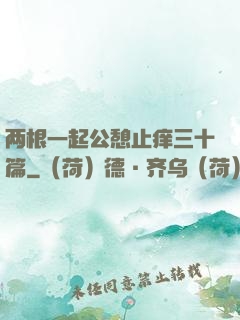 两根一起公憩止痒三十篇